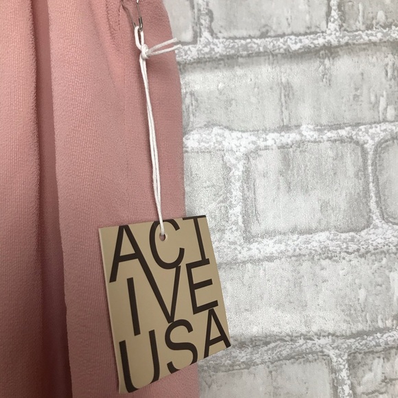 NWT Active USA Front Tie Ruffle Blouse Size L - Picture 5 of 7